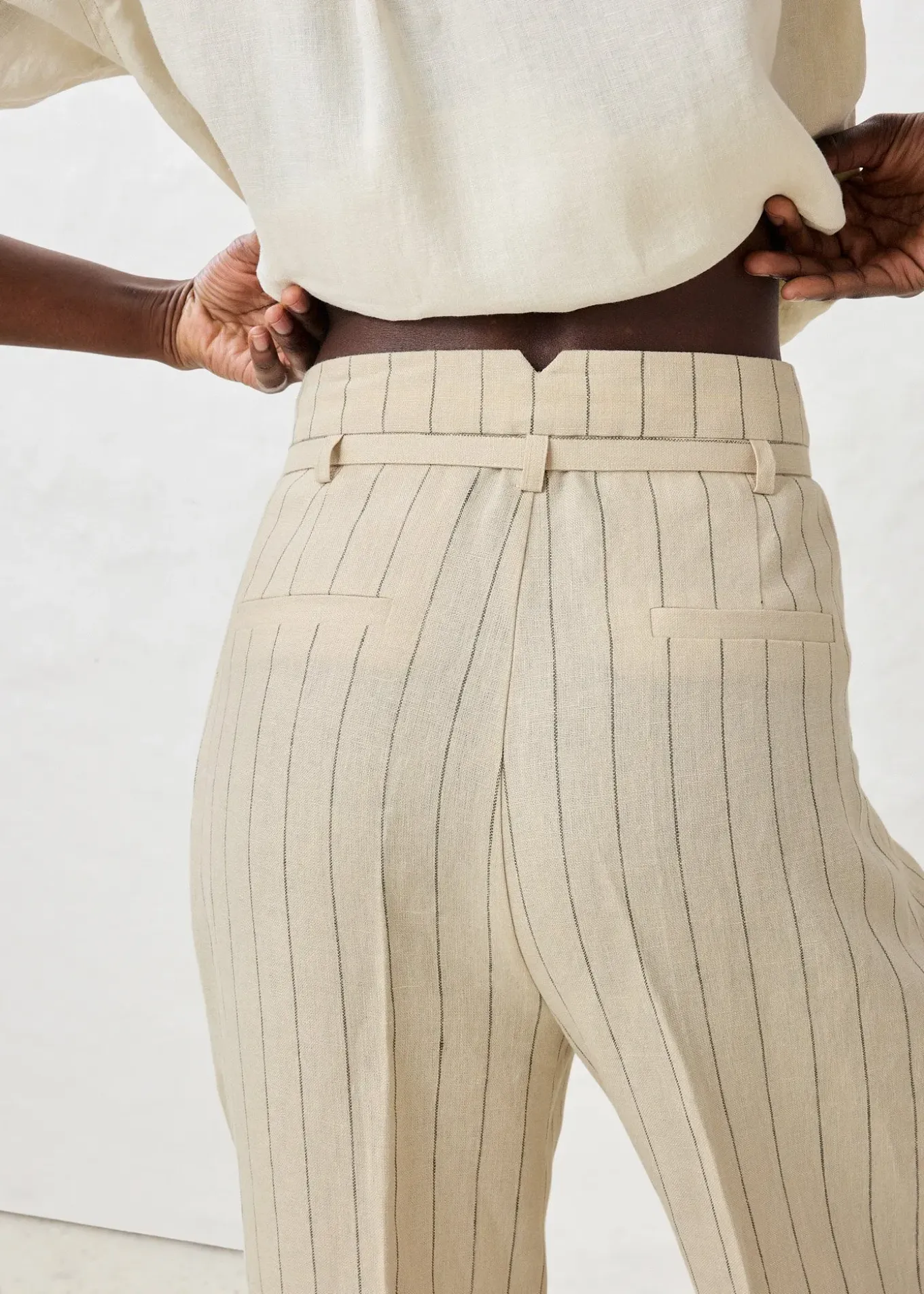 Pantalon et ceinture (ens. 2 pces)