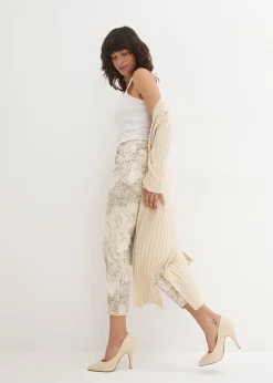 Pantalon extensible 7/8 imprimé