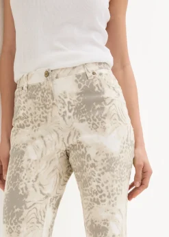 Pantalon extensible 7/8 imprimé