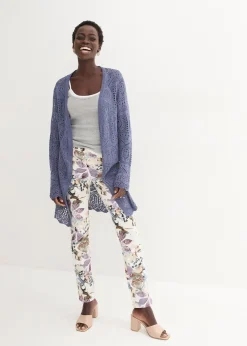 Pantalon extensible à imprimé floral