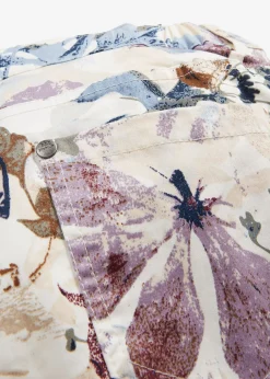 Pantalon extensible à imprimé floral