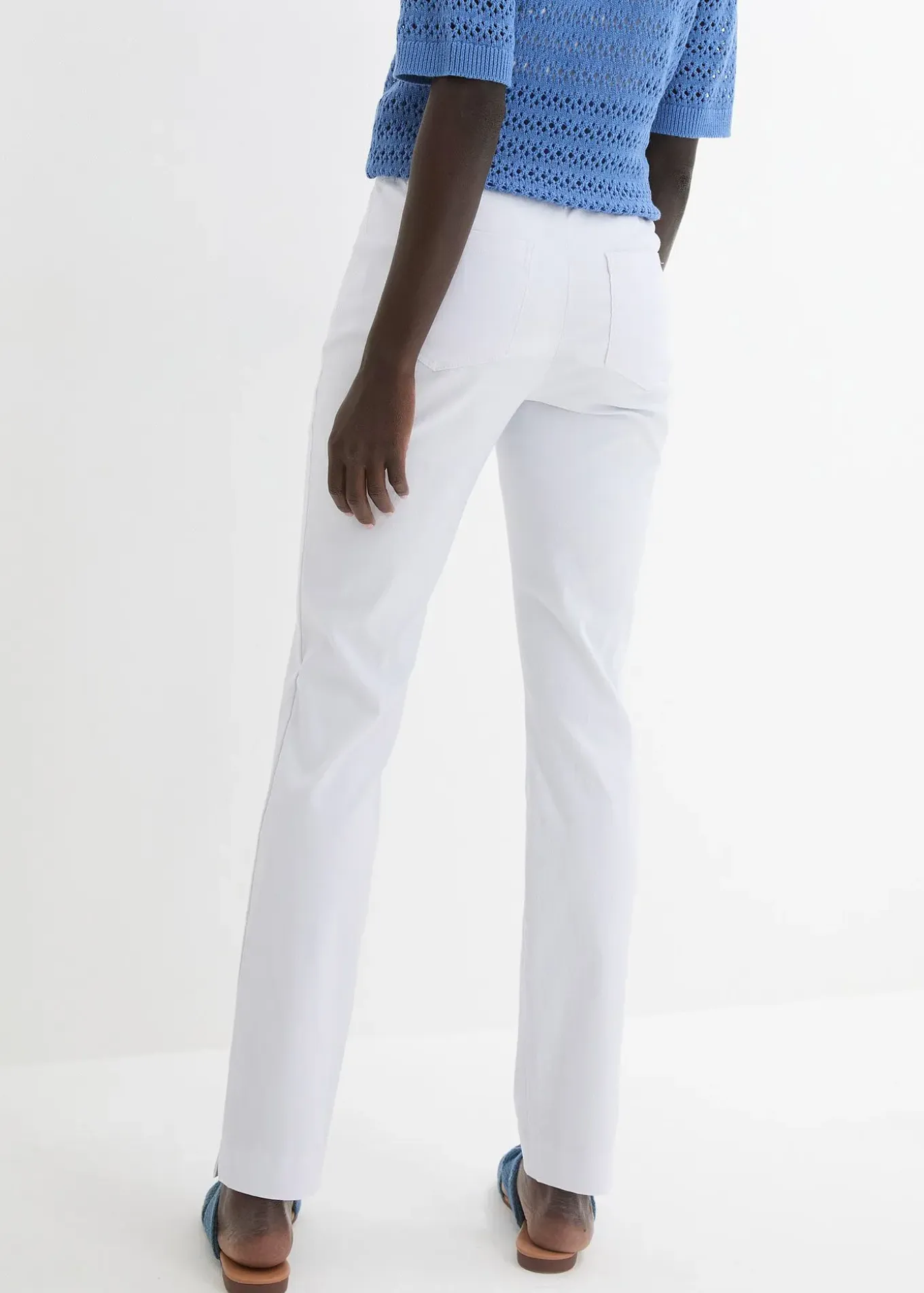 Pantalon extensible à taille entièrement élastiquée