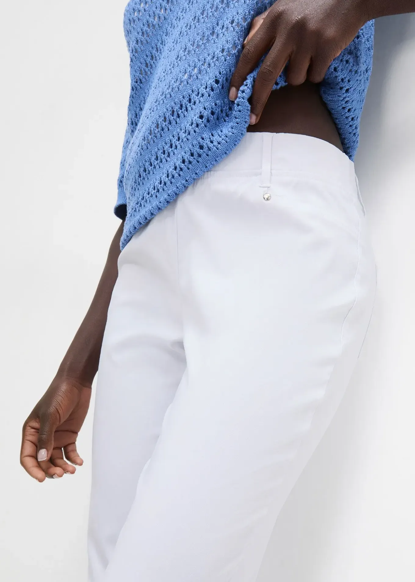 Pantalon extensible à taille entièrement élastiquée