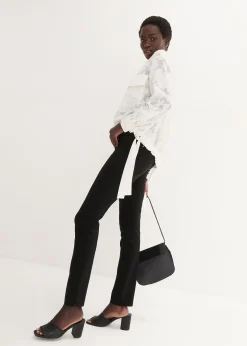 Pantalon extensible à taille entièrement élastiquée