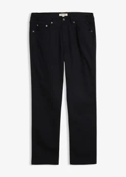Pantalon extensible classique à taille élastiquée, droit
