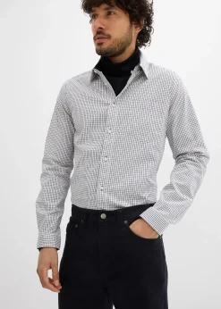 Pantalon extensible classique à taille élastiquée, droit