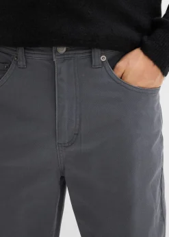 Pantalon extensible classique à taille élastiquée, droit