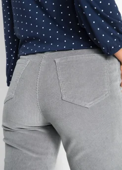 Pantalon extensible en velours côtelé