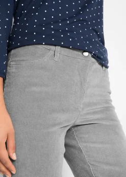 Pantalon extensible en velours côtelé