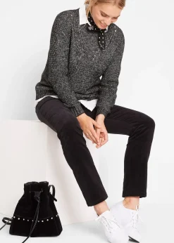 Pantalon extensible en velours côtelé