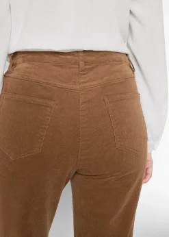 Pantalon extensible en velours côtelé