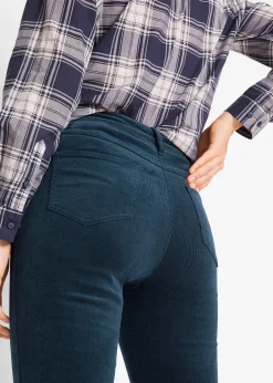 Pantalon extensible en velours côtelé