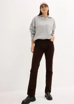 Pantalon extensible en velours côtelé