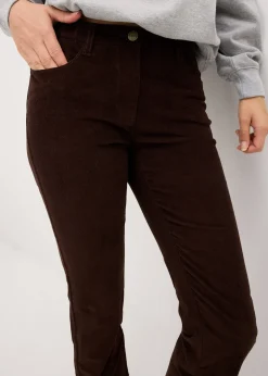 Pantalon extensible en velours côtelé