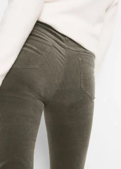 Pantalon extensible en velours côtelé