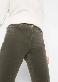 Pantalon extensible en velours côtelé