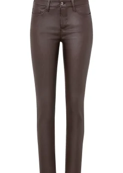 Pantalon extensible en viscose majoritaire