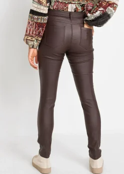 Pantalon extensible en viscose majoritaire