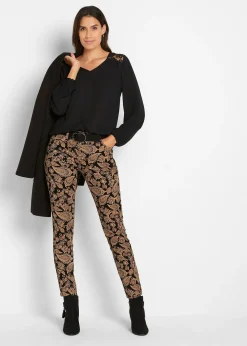 Pantalon extensible imprimé