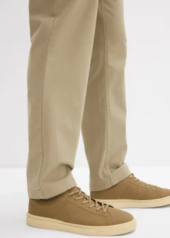 Pantalon extensible loose à taille élastiquée, droit