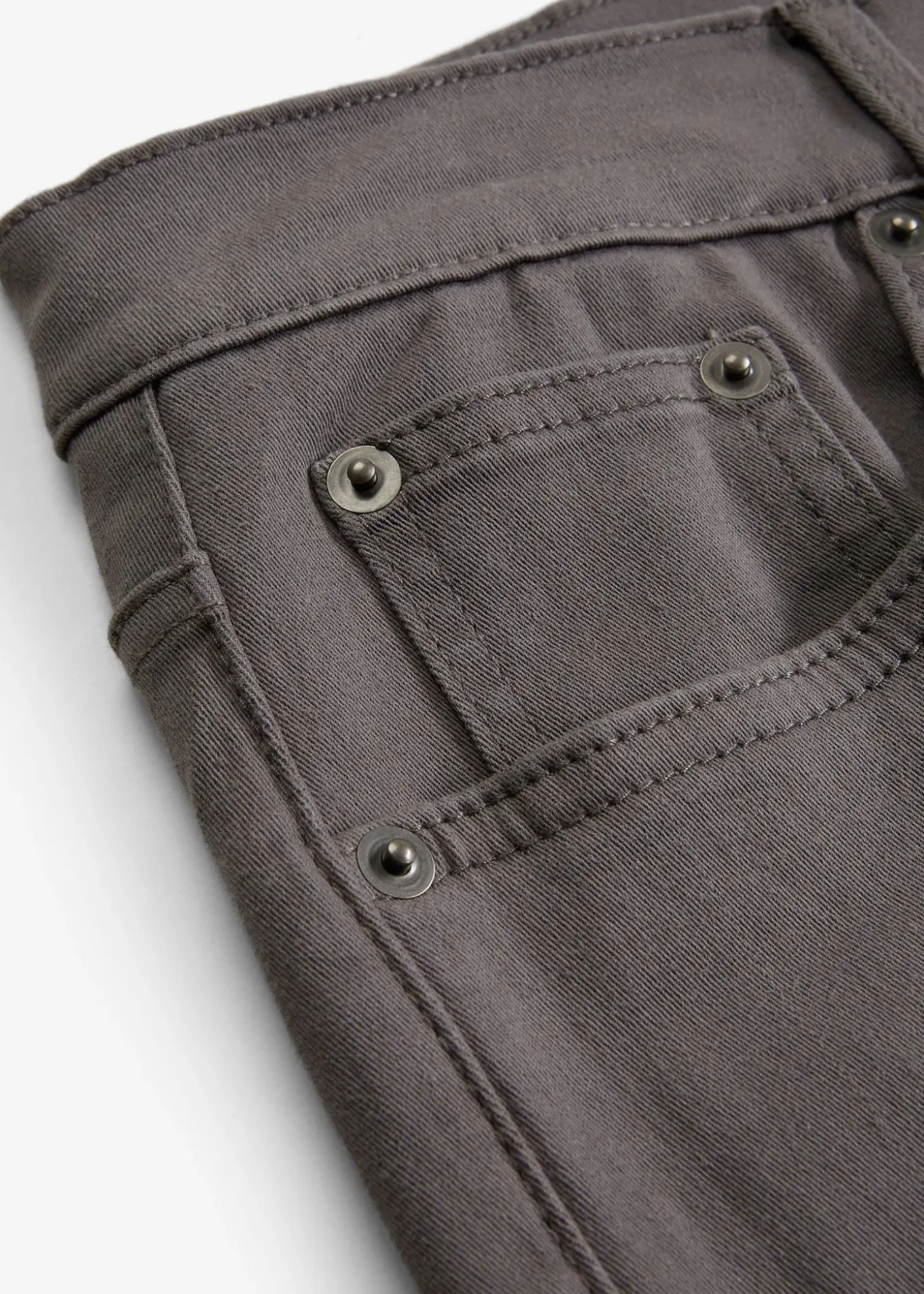 Pantalon extensible regular à doublure chaude en flanelle, droit