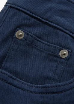 Pantalon extensible regular à doublure chaude en flanelle, droit