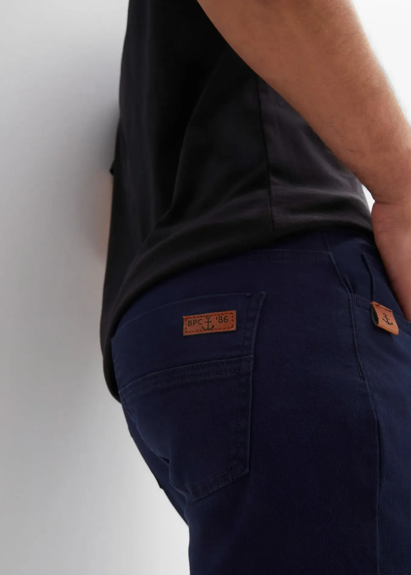 Pantalon extensible regular, droit