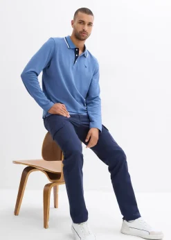 Pantalon extensible slim et droit, poches cargo