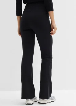 Pantalon flare en coton extensible