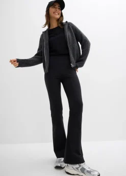 Pantalon flare en coton extensible