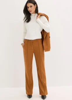 Pantalon flare en suédine