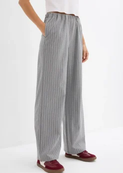 Pantalon fluide à taille élastiquée