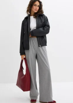 Pantalon fluide à taille élastiquée