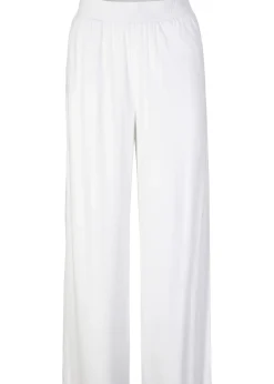 Pantalon fluide en jersey viscose, longueur 7/8
