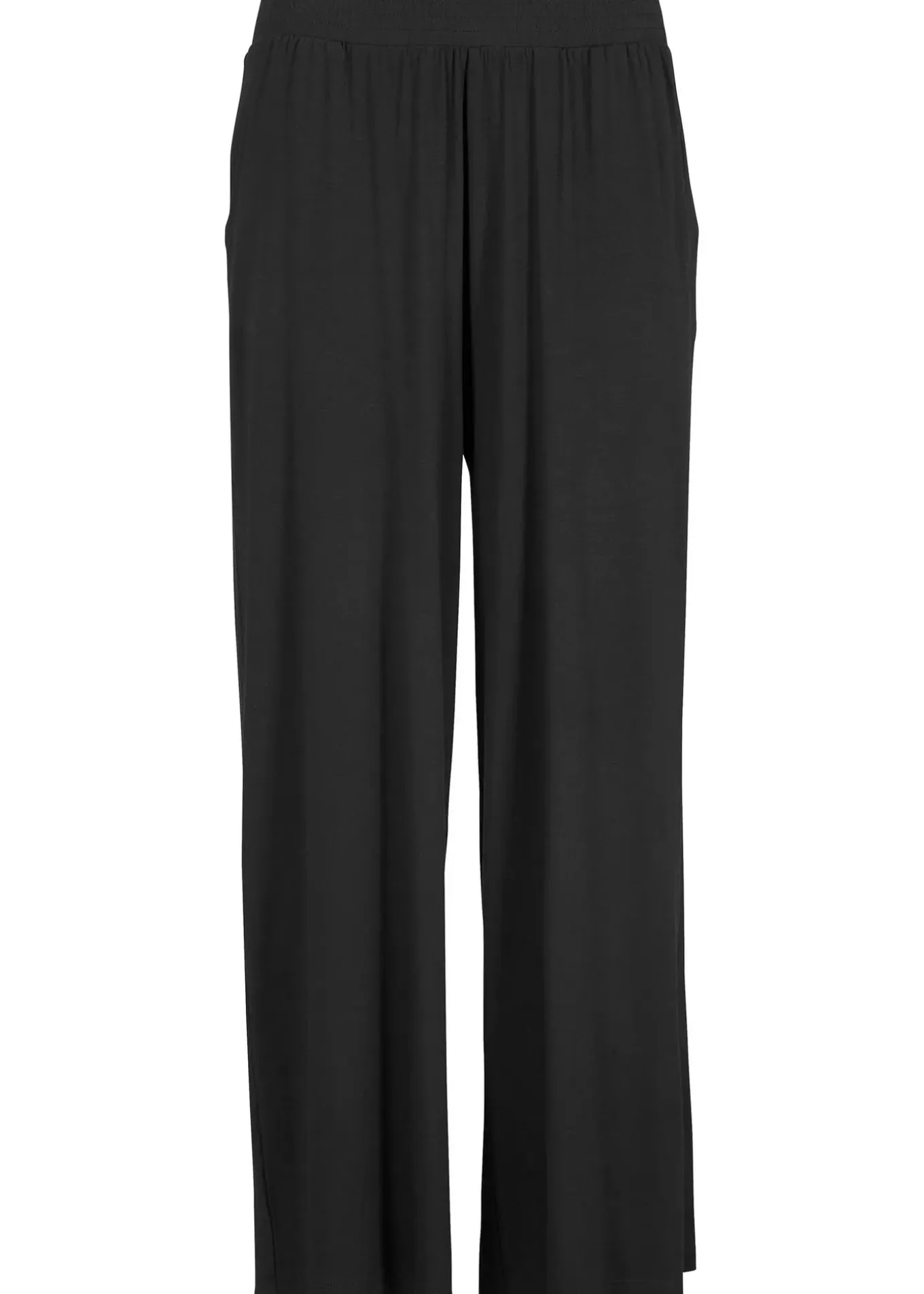 Pantalon fluide en jersey viscose, longueur 7/8