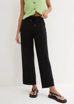 Pantalon fluide en jersey viscose extensible
