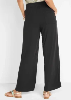 Pantalon fluide en jersey viscose extensible