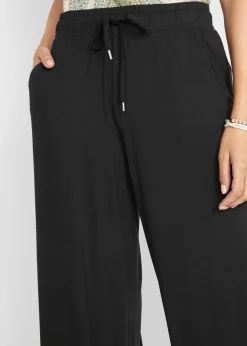 Pantalon fluide en jersey viscose extensible