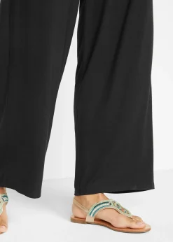Pantalon fluide en jersey viscose extensible