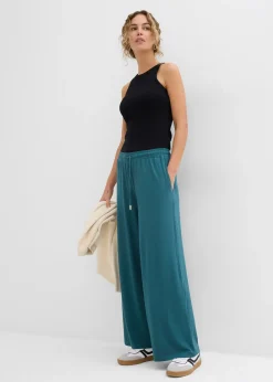 Pantalon fluide en jersey viscose