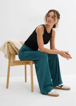Pantalon fluide en jersey viscose