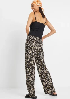 Pantalon fluide en jersey viscose