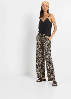 Pantalon fluide en jersey viscose