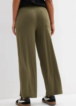 Pantalon fluide en jersey viscose extensible