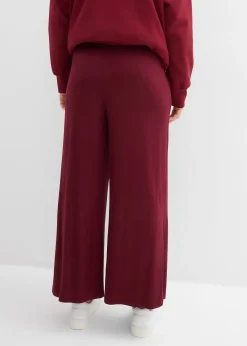 Pantalon fluide en jersey viscose, longueur 7/8