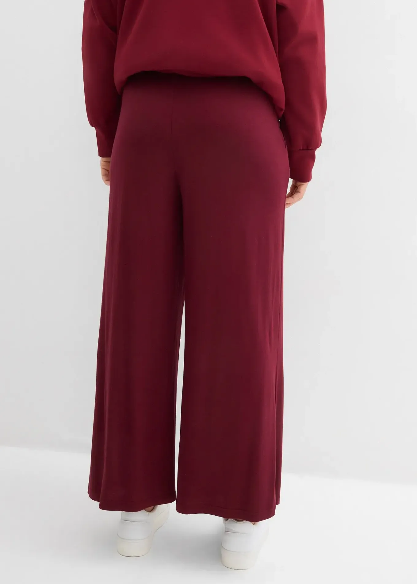 Pantalon fluide en jersey viscose, longueur 7/8