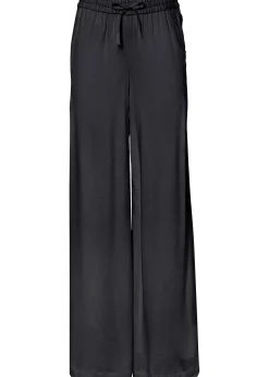 Pantalon fluide en viscose légèrement brillante