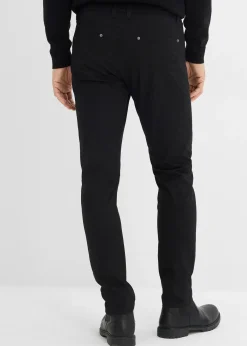 Pantalon fuselé extensible à taille élastiquée, regular