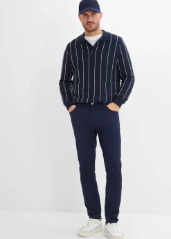 Pantalon fuselé extensible à taille élastiquée, regular