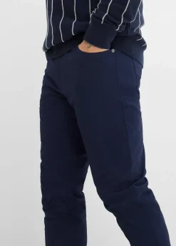 Pantalon fuselé extensible à taille élastiquée, regular